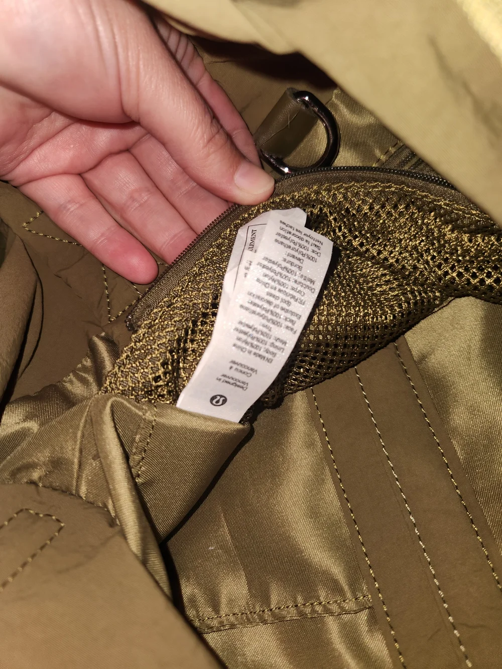 lululemon athletica On My Level Green Nylon Tote Bag